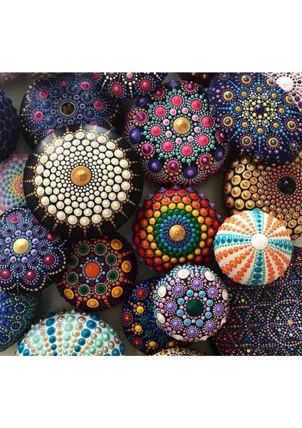 Dot Mandala Çubukları 8'li Set Farklı Büyüklüklerde Mandala Kalemi Akrilik Çubuk Kalemi modelleri