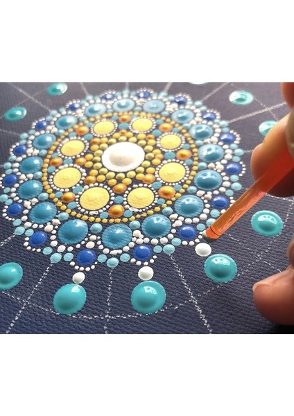 Dot Mandala Çubukları 8'li Set Farklı Büyüklüklerde Mandala Kalemi Akrilik Çubuk Kalemi indirimleri