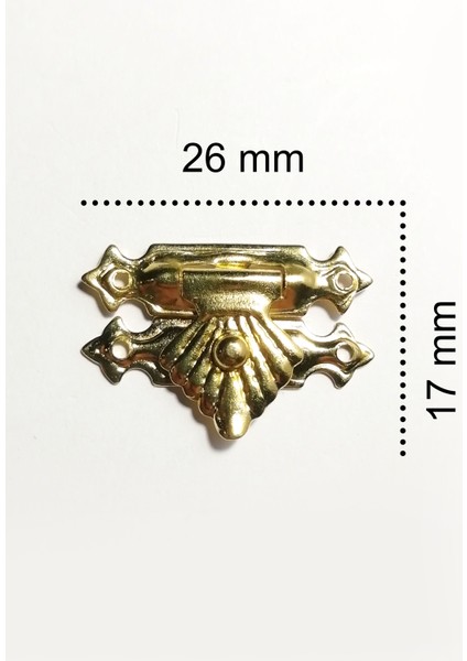 Tavla Klipsi Sarı 10 Adet 26x17 mm Kutu ve Kapak Kilit fiyatları