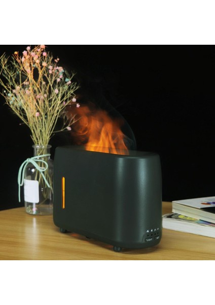 Alev Hava Nemlendirici Difüzör Nightlight Mist Maker Arıtma Ofis Araba Gri (Yurt Dışından) modelleri