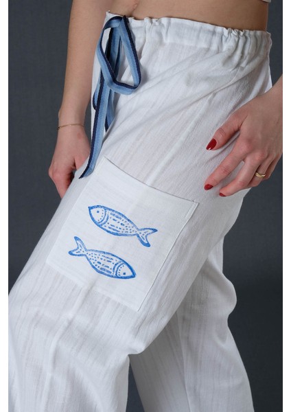 Beyaz Pamuk Şalvar 36/38 fiyatları