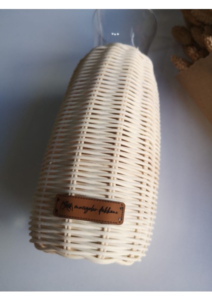 Rattan Bambu Özel Deri Etiketli Vazo indirimleri