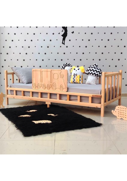 Trenli Montessori Karyola Çocuk Yatak Bebek Beşiği fırsatları