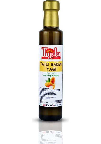 Tatlı Badem Yağı ( %100 Soğuk Sıkım ) 250 ml