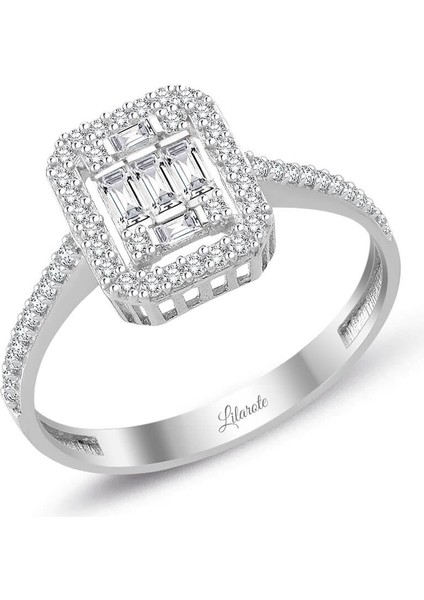 Kare Bagetli Altın Yüzük