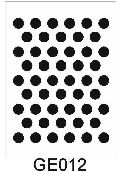 Geometrik Desenler Stencil Şablon 15X20 GE-012