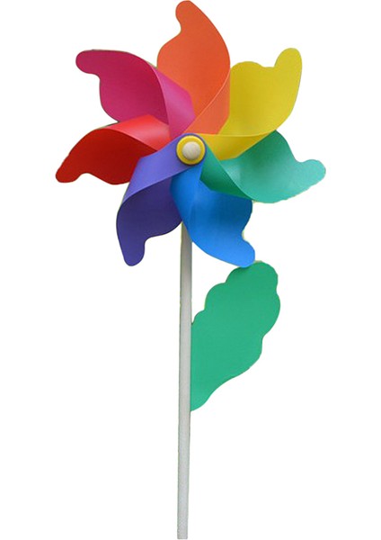 56 cm Gökkuşağı Rüzgar Spinner Açık Yel Değirmeni Fırıldak Bahçe Dekorasyon 56 cm (Yurt Dışından)