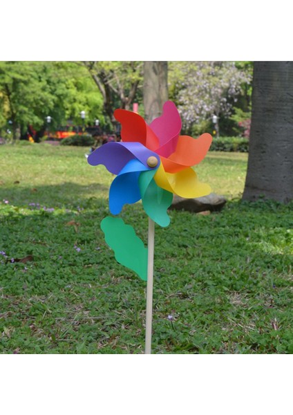 56 cm Gökkuşağı Rüzgar Spinner Açık Yel Değirmeni Fırıldak Bahçe Dekorasyon 56 cm (Yurt Dışından) modelleri
