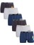 Erkek Çocuk Boxer %90 Pamuk %10 Elastan 6 Adet Düz Baskılı Rahat Tasarım 1