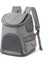 QS-092 Taşınabilir Kedi Taşıyıcı Tote Sırt Çantası Nefes Pet Omuz Çantası Seyahat Açık - Gri (Yurt Dışından) 1