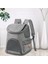 QS-092 Taşınabilir Kedi Taşıyıcı Tote Sırt Çantası Nefes Pet Omuz Çantası Seyahat Açık - Gri (Yurt Dışından) 2