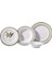 Natura Collection 24 Parça Yeşil Yuvarlak Yemek Takımı 1