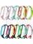 For Xiaomi Mi Band 6 Two-Color Silicone Breathable Replacement Watchbands(Black+Sky Blue) (Yurt Dışından) 2