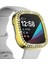For Fitbit Versa 3 / Versa Sense Double Row Plating Diamonds Pc Protective Case(Golden) (Yurt Dışından) 3