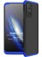 Xiaomi Redmi 10 Kılıf Double Dip 360 Protective Siyah Mavi 1