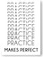 Practice Make Perfect A5 14X20 cm Tel Zımbalı Çizgisiz Not Defteri 1