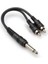 YPR-124 1/4 Ts (M) Dual Rca (M) Y-Kablo 1