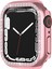 Apple Watch Uyumlu Serisi Için Pc Tek Sıra Elmas Kılıf 7 45 mm Gül Pembe (Yurt Dışından) 3
