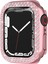 Çift Satırlar Elmas Pc Kılıf Apple Watch Uyumlu Serisi 7 41 mm Gül Pembe (Yurt Dışından) 3