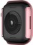 Çift Satırlar Elmas Pc Kılıf Apple Watch Uyumlu Serisi 7 41 mm Gül Pembe (Yurt Dışından) 4