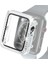 Çift Satırlar Elmas Pc Kılıfı ile Temperli Cam Filmi ile Apple Watch Uyumlu Serisi 3 & 2 & 1 42 mm Gümüş (Yurt Dışından) 1