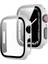 Çerçeve + Temperli Cam Koruyucu Kılıf Apple Watch Uyumlu Series 7 41 mm Beyaz (Yurt Dışından) 1