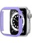 Pc Kılıf Temperli Cam Filmi ile Apple Watch Uyumlu Series 7 41 mm Mor (Yurt Dışından) 1
