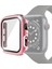 Pc Tek Sıra Elmas Kılıf Temperli Cam Filmi ile Apple Watch Uyumlu Serisi 3 & 2 & 1 38 mm Gül Pembe (Yurt Dışından) 1