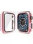 Pc Tek Sıra Elmas Kılıf Temperli Cam Filmi ile Apple Watch Uyumlu Serisi 3 & 2 & 1 38 mm Gül Pembe (Yurt Dışından) 3