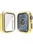 Pc Tek Sıra Elmas Kılıf ile Temperli Cam Filmi ile Apple Watch Uyumlu Serisi 3 & 2 & 1 38 mm Altın (Yurt Dışından) 4