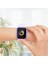 Pc Kılıf Temperli Cam Filmi ile Apple Watch Uyumlu Series 7 45 mm Gül Altın (Yurt Dışından) 4