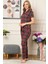 Dreamy Ekoseli Pamuklu Biyeli Kısa Kollu Gömlek Pijama Takımı 3