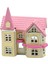 1:12 Ölçekli Dıy Ahşap Dollhouse El Sanatları Minyatür Proje Oyuncak Hediyeler Pembe (Yurt Dışından) 5