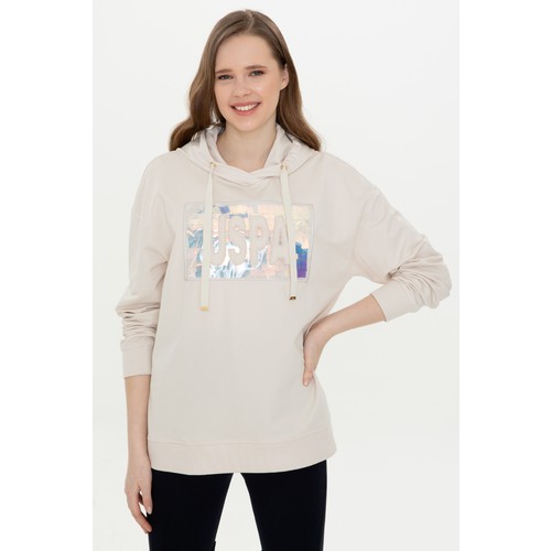 U.S. Polo Assn. Bayan Krem Sweatshirt 50240730-VR071