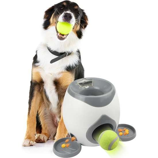 Pet Home TG-CTOYO47 Köpek Tenis Topu Launcher Snack Teşvik Makinesi Interaktif Top Launcher Köpek Topu Atın (Yurt Dışından)