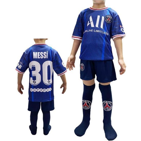 Liggo Çocuk Messi Forma Takımı Forma Şort Çorap Hediyeli
