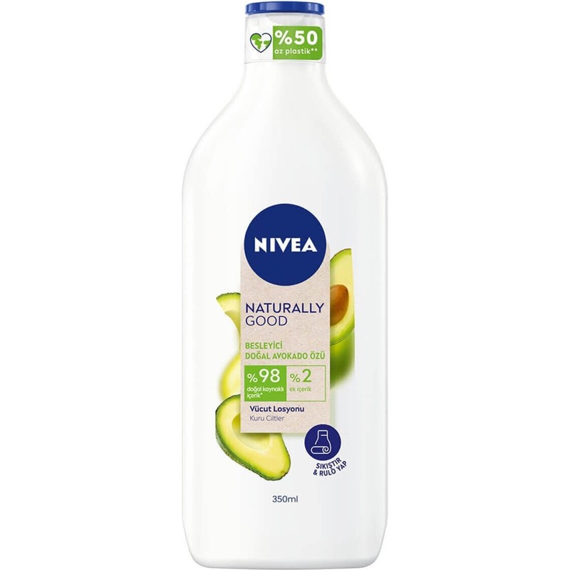 Nivea Body Naturally Good Vücut Losyonu Avokado 350 ml