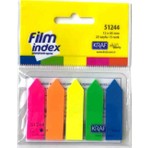 Kraf Film Index Ok Şekilli Yapıştırıcı 25 Parça 5 Renk 12x45 mm Düzenleyici