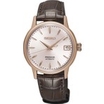 Seiko Presage SRP852J Kadın Kol Saati  Çelik Kasa Kahverengi Deri Kordon