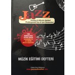 Jazz Kalın Yapraklı Ciltli Solfej Müzik Defteri Sol Anahtarsız Büyük Boy