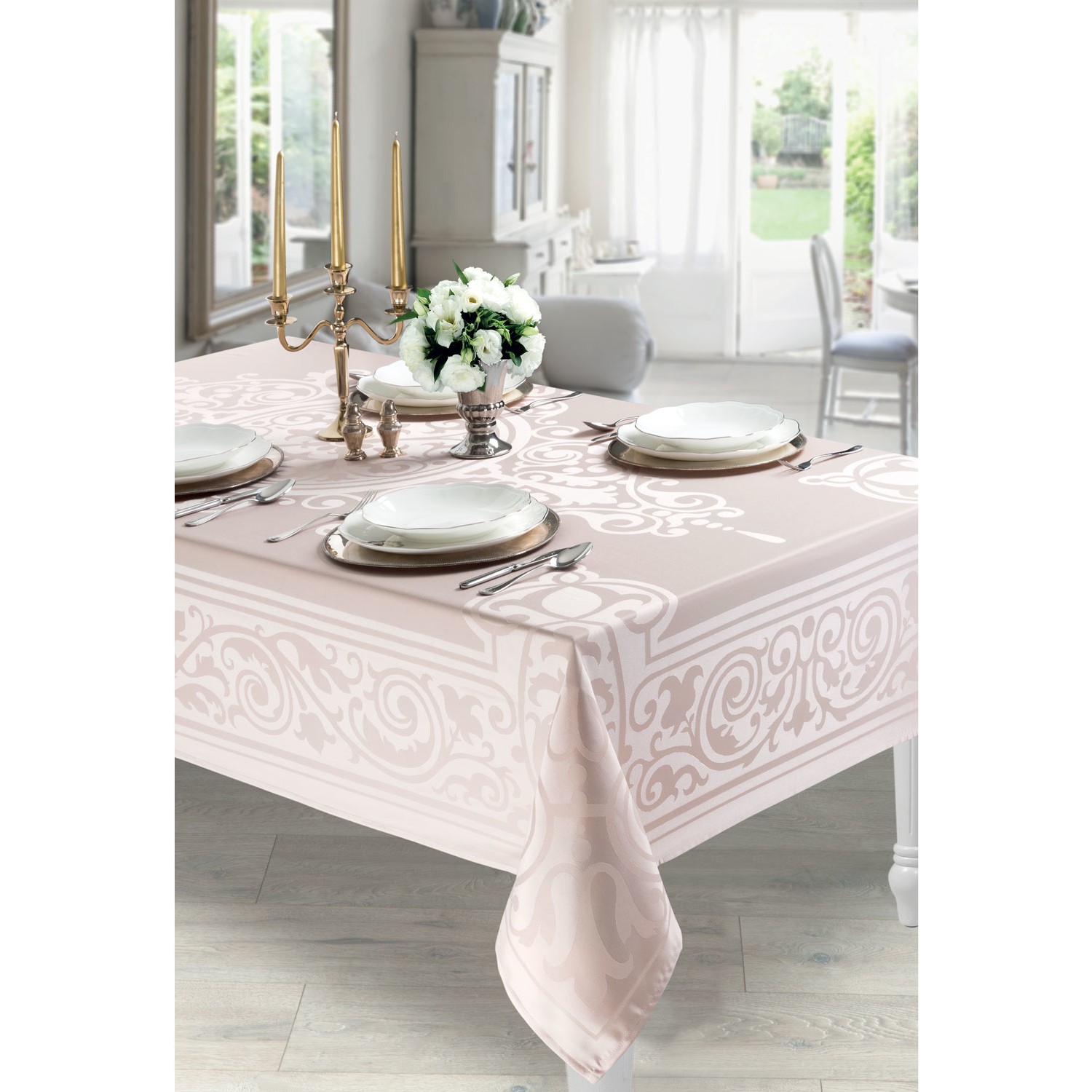 Madame Coco Stella Masa Örtüsü Pudra 160x260 cm Fiyatı
