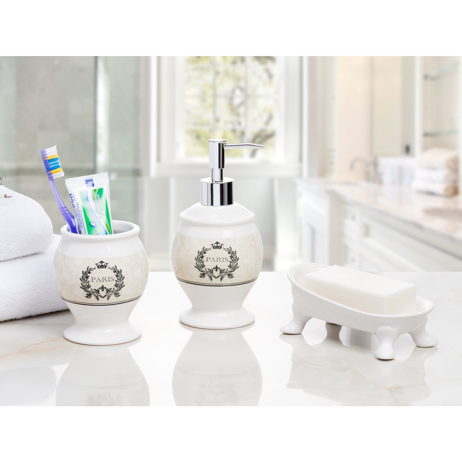 Madame Coco 3�Lü Banyo Seti Paris Fiyatı Taksit