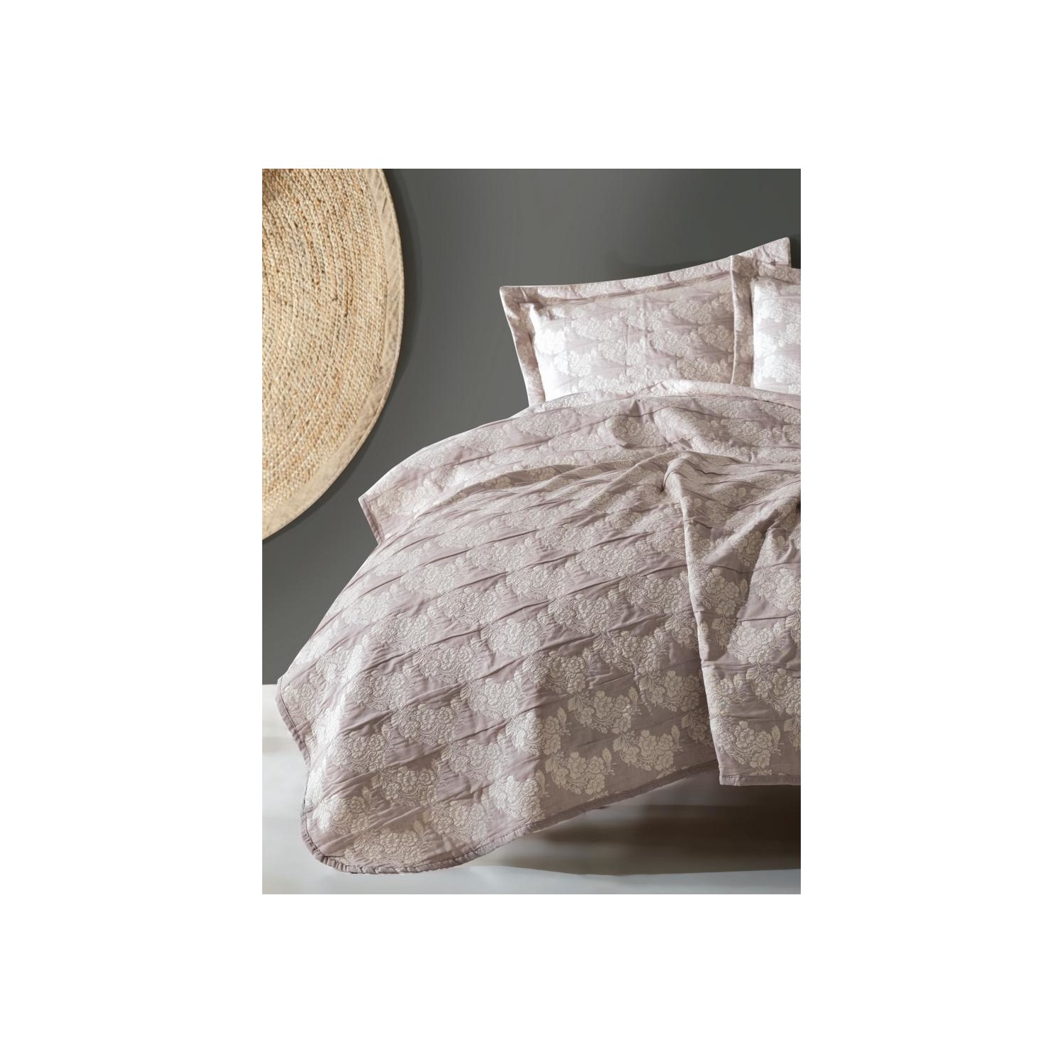 Cotton Box Jakarlı Çift Kişilik Yatak Örtüsü Takımı Sera