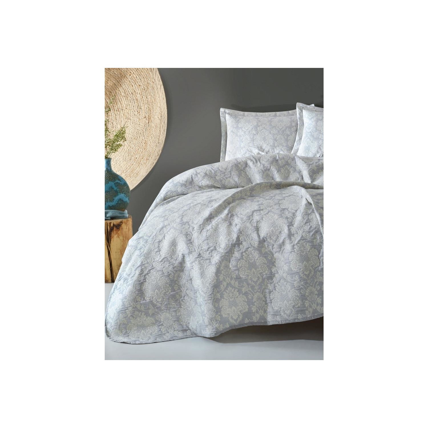 Cotton Box Jakarlı Çift Kişilik Yatak Örtüsü Takımı Cotton Box Jakarlı Çift Kişilik Yatak Örtüsü Takımı