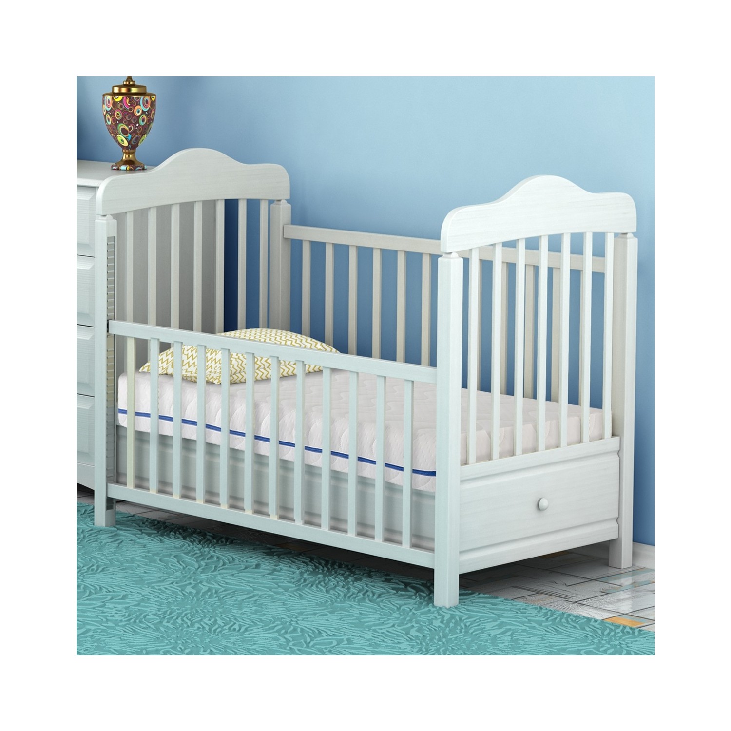 Viscoflex Baby Pembe Yıkanabilir Kılıflı Bebek Yatağı 60 X