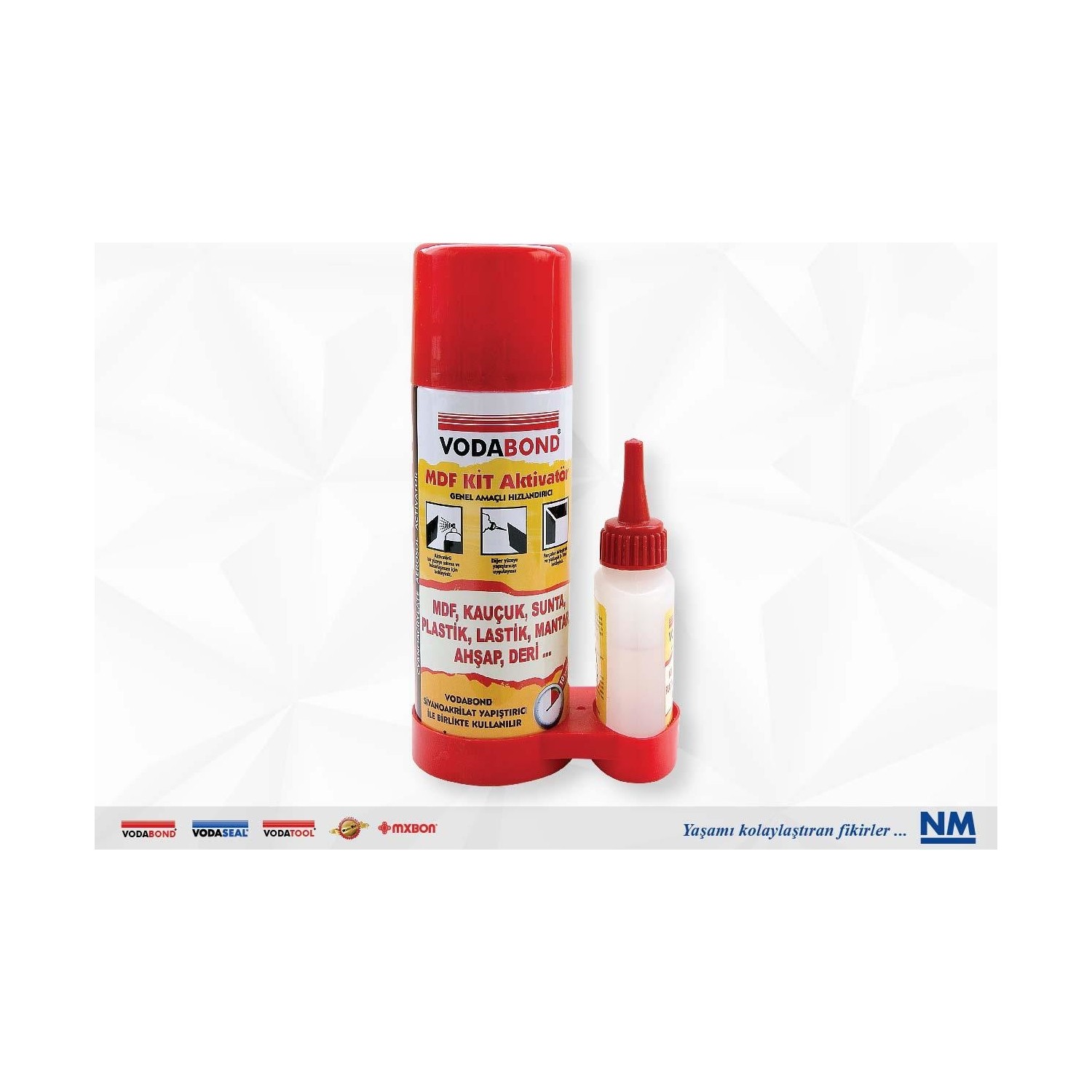 Vodabond Mdf Kit Hızlı Yapıştırıcı 200 Ml + 50 Gr Şeffaf Fiyatı