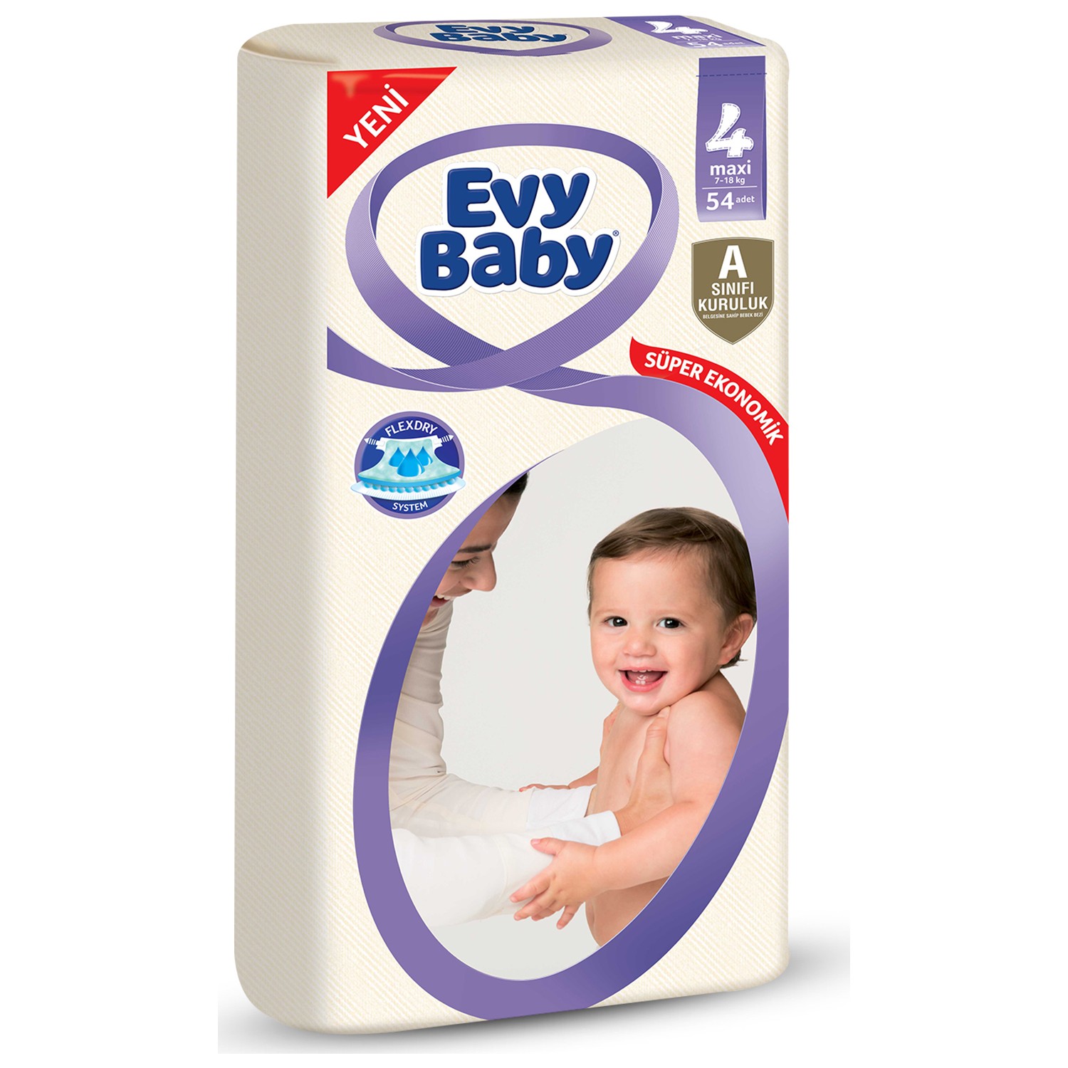 Evy Baby Bebek Bezi 4 Beden Maxi Dev Paket 54 Adet Fiyatı