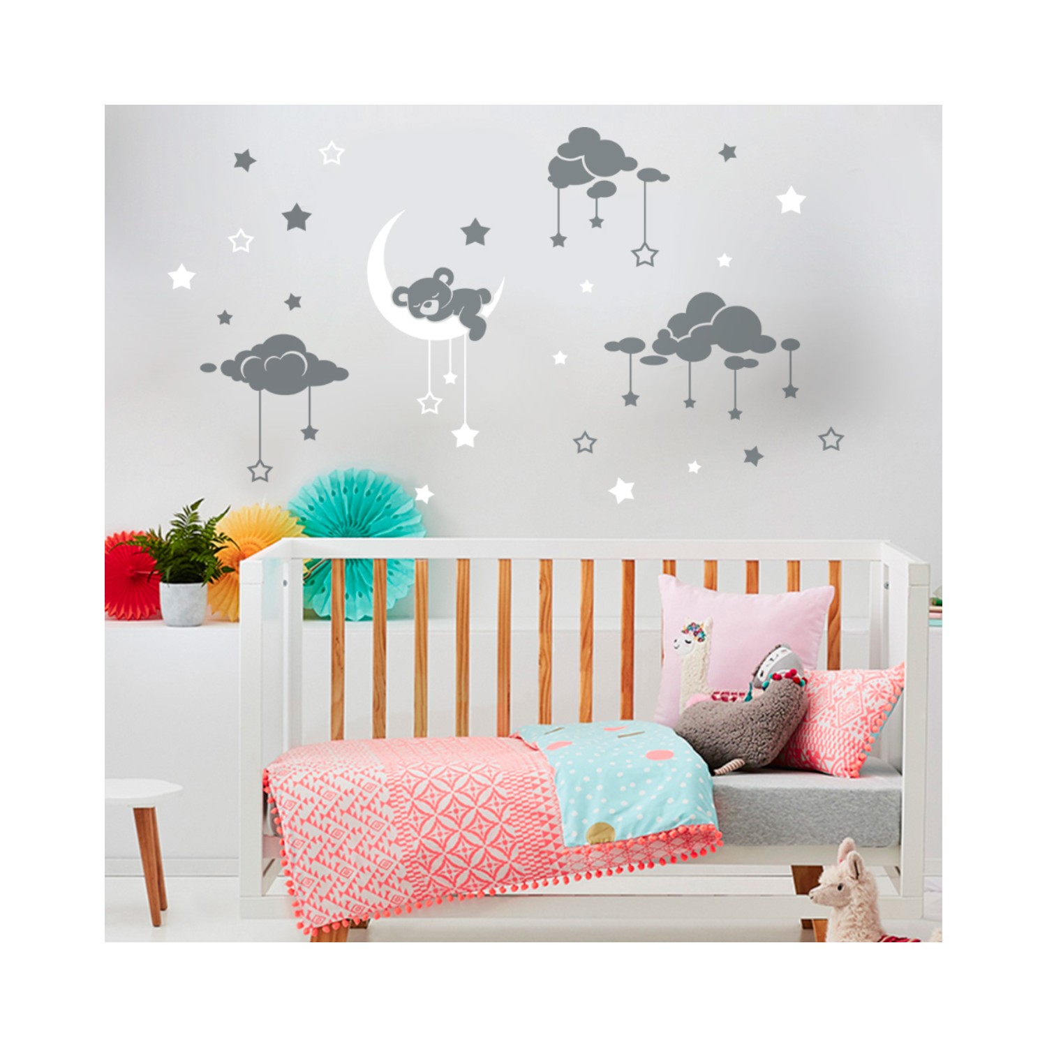 DekorLoft Uyuyan Ayıcık Çocuk Odası Duvar Sticker CS6210G Fiyatı