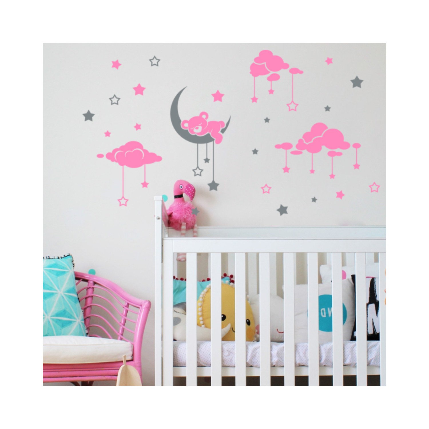 DekorLoft Uyuyan Ayıcık Çocuk Odası Duvar Sticker CS6210P Fiyatı