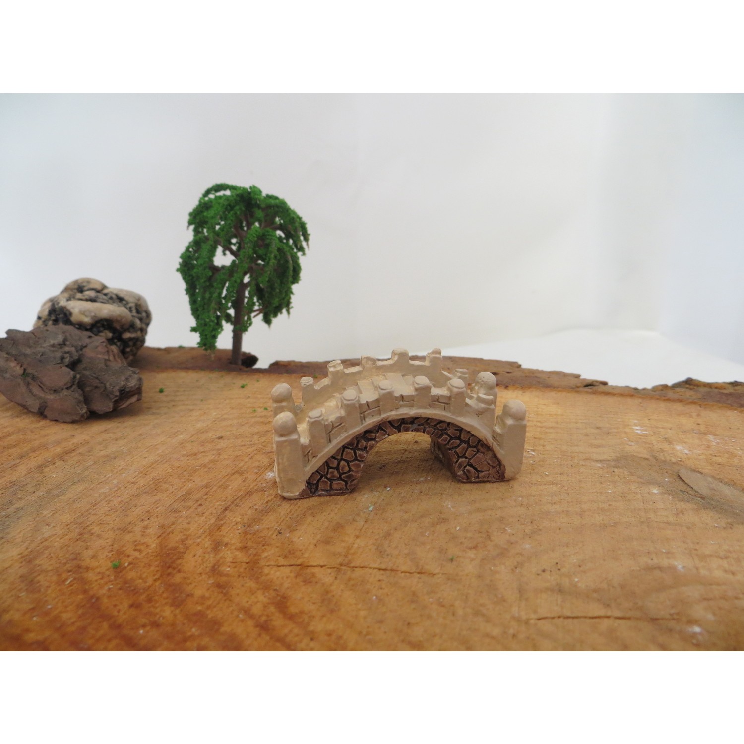 Green Wood Teraryum Malzemeleri Küçük Köprü Minyatür Obje Fiyatı